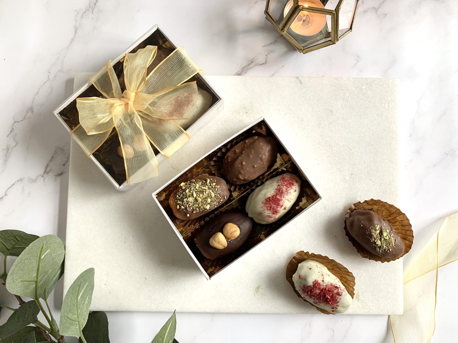 The Mini Chocolate Dates Gift Box - Elate Chocolates and Dates